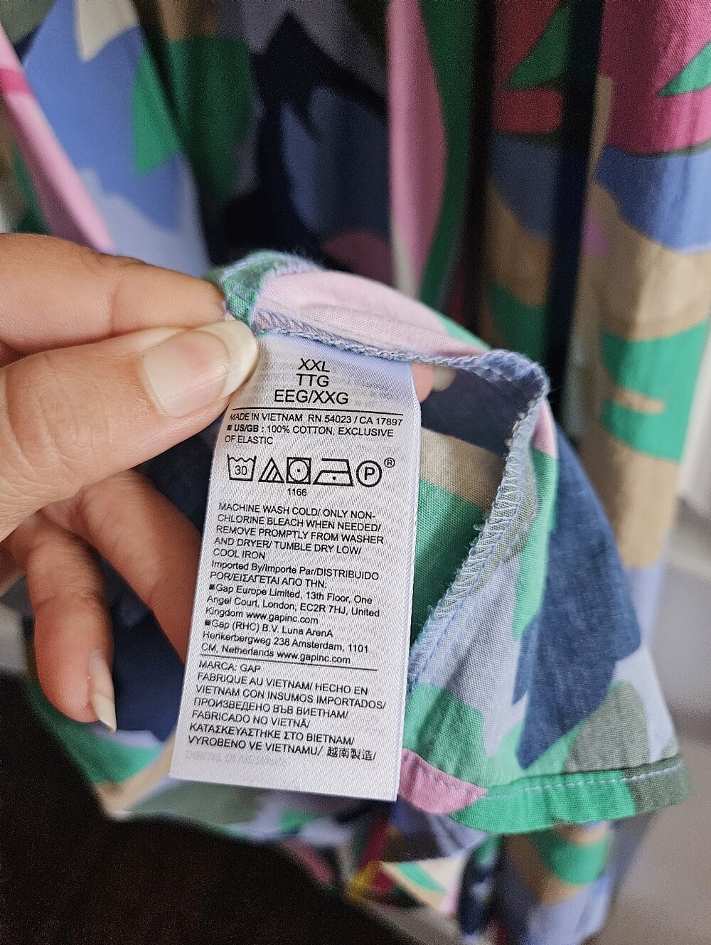 NWT GAP Multifloral Poplin Print Squareneck Midi Dress - Picture 5 of 5
